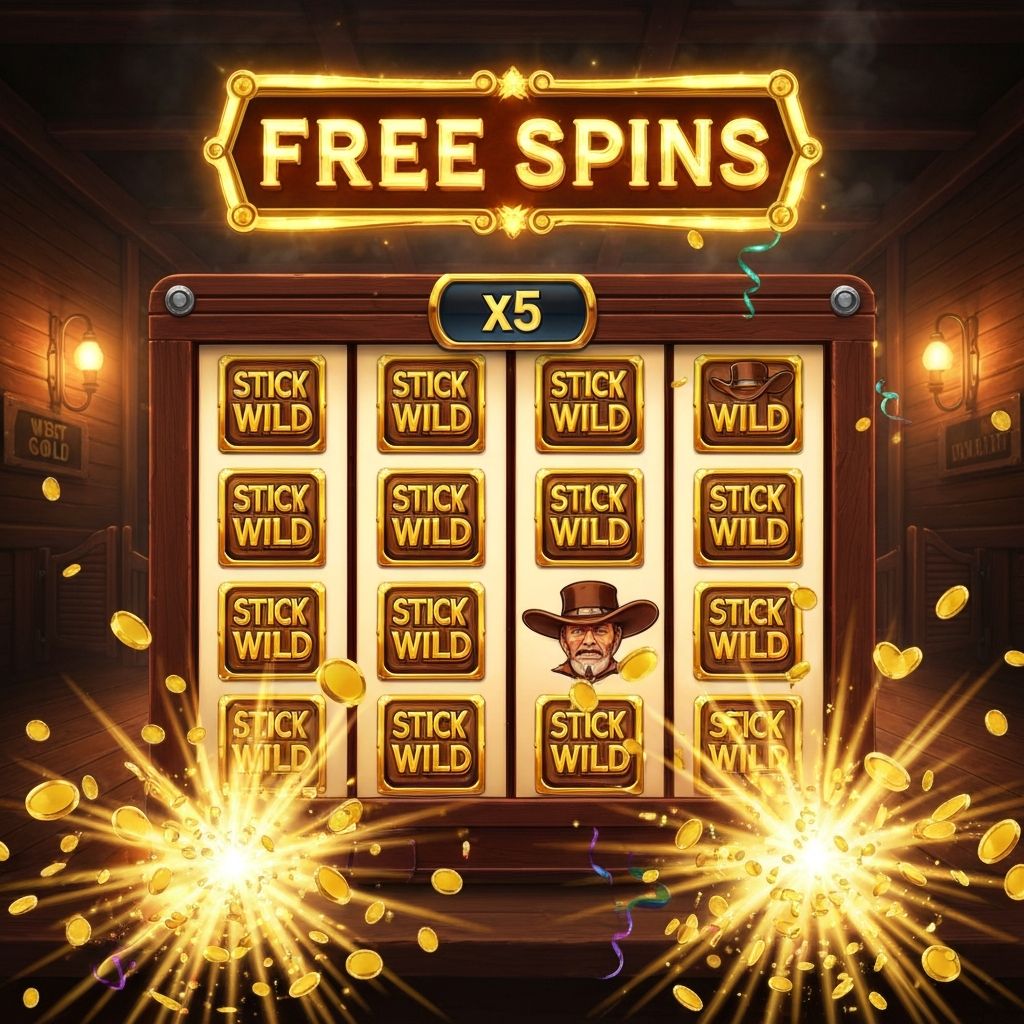 Wild West Gold — раунд Free Spins со Sticky Wilds и множителями